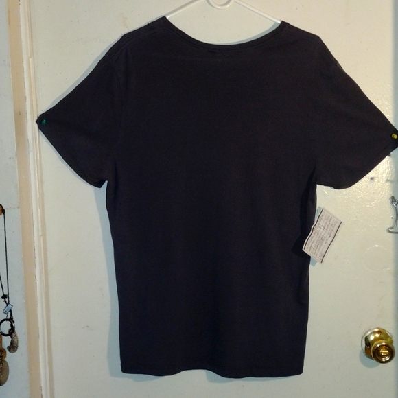 Gas Mask or Skull Face Image- Tee Shirt Size Men's Large-Done by H&M Divided Blu - Picture 3 of 5